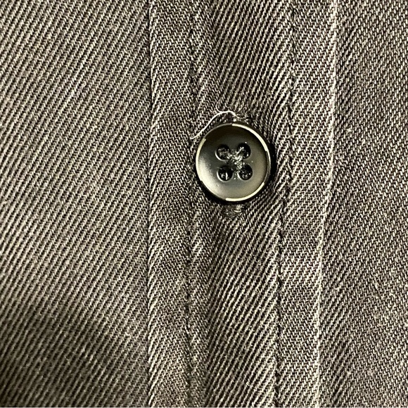 For The Republic Black Lyocell  Long Sleeved Shirt Dress size Large - Picture 9 of 15